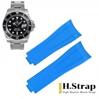 Submariner 40mm High Quality Rubber right Blue