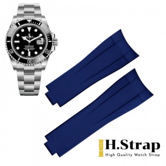Submariner 41mm High Quality Rubber right Blue