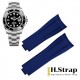 Submariner 41mm High Quality Rubber right Blue