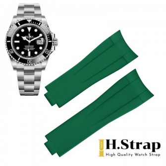 Submariner 41mm High Quality Rubber Green